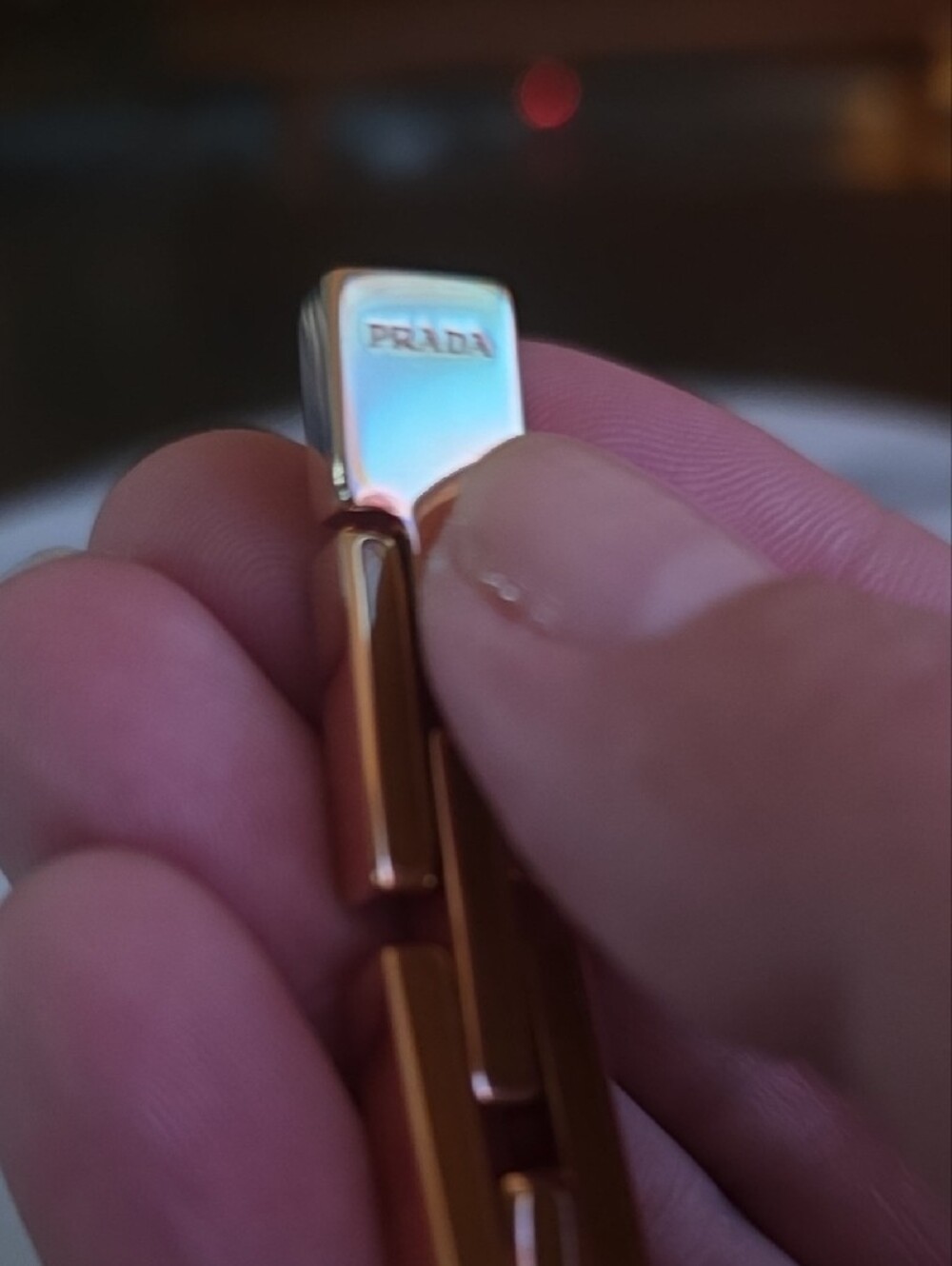 Prada Orange And Gold Link Bracelet - Picture 7 of 15
